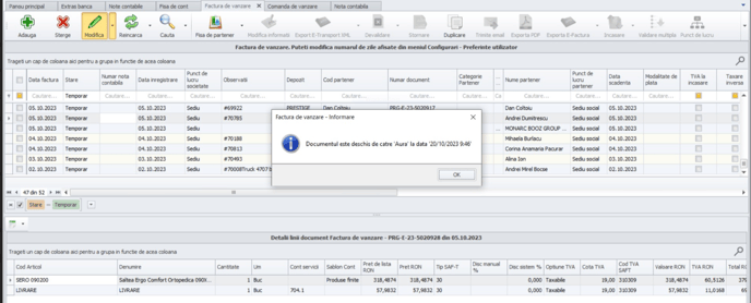 user agatat pe documente